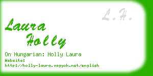 laura holly business card